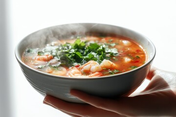 Thailand food:Tom Yum Soup with Shrimp.