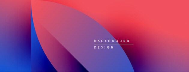 Abstract gradient background. Vibrant colors blend smoothly, creating modern visual effect. Text reads background design.
