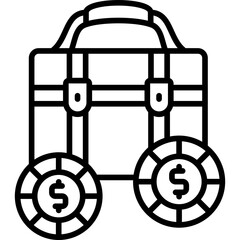 Briefcase Icon Vector Element