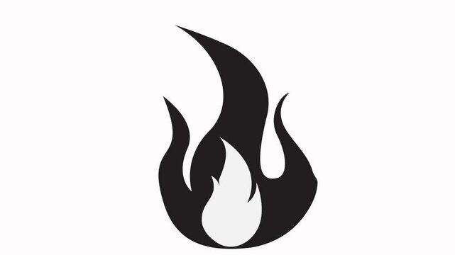 fire icon animation isolated flat