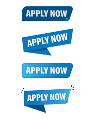 Apply Now Button Vector Illustration Design