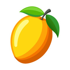 Mango illustration vector with white background