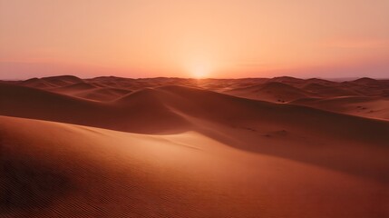 Fototapeta premium Sahara Desert Dunes at Sunset