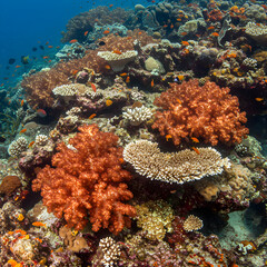 Vibrant Coral Reef Ecosystem: Underwater Paradise