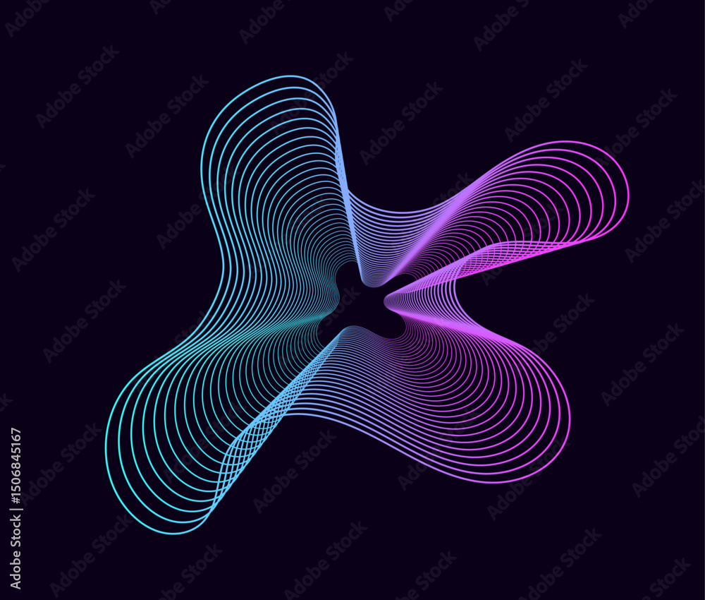 Aufkleber music soundwave. abstract music background with sound wave line. vector