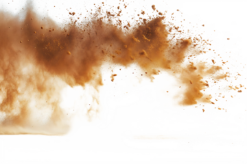 dry earth explosion isolated on white background PNG