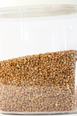 Obraz premium Buckwheat in a Minimalist Storage Jar