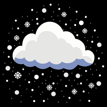 Falling snow overlay christmas concept designs