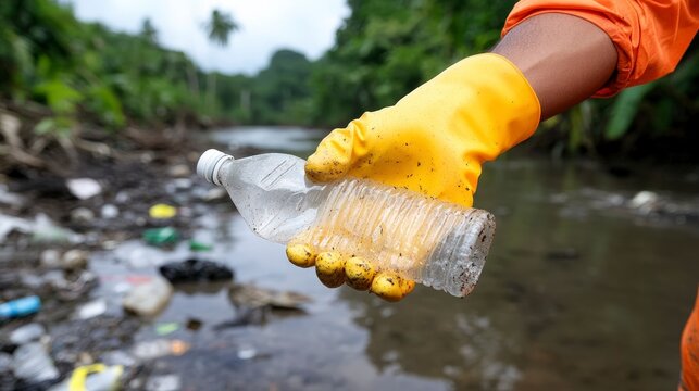 Community Engagement on World Rainforest Day: Volunteer Cleaning Plastic Waste in Nature