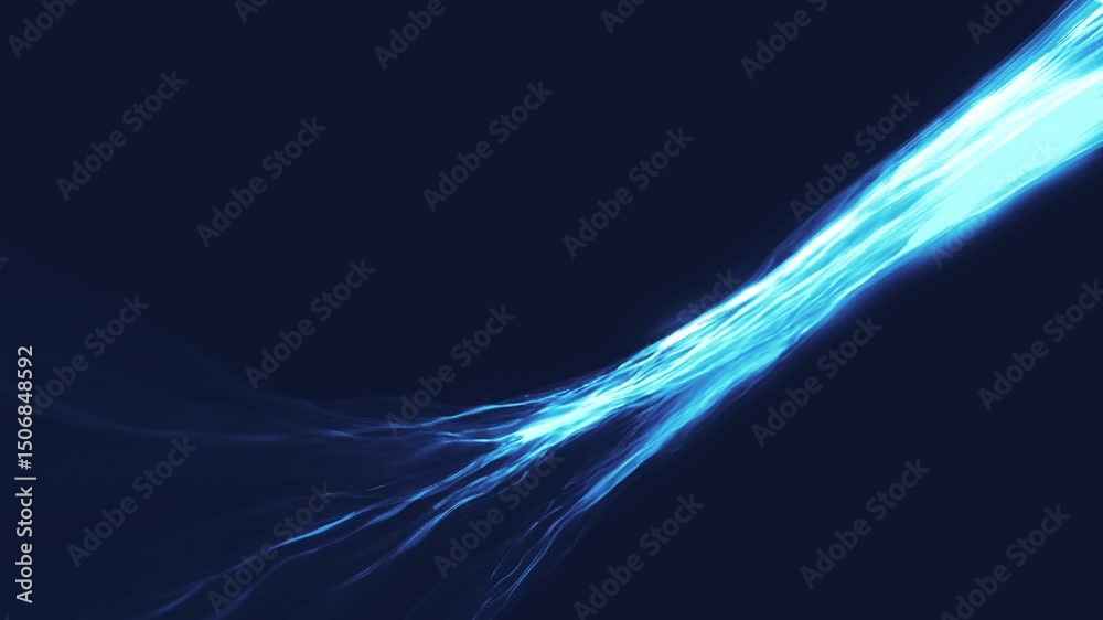 Canvas Prints blue neon light rays energy background/ animation of an abstract background of glowing lightful blue