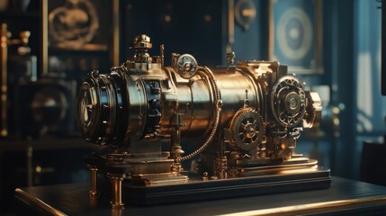 Fototapeta premium Ornate Brass Machine
