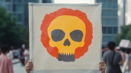Protest Against Nuclear Weapons on International Day Highlighting the Dangers of Nuclear Warfare