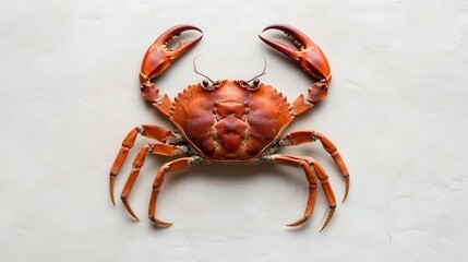 Ancient Fossilized Crab Embedded in Snowy Surroundings for Stock Photography