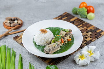 ribs with rice