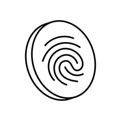Fingerprint vector icon