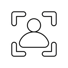 Face ID vector icon