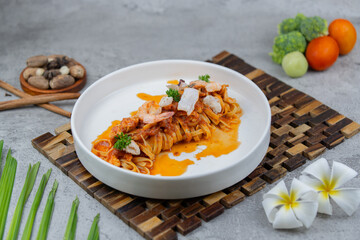 Classic spaghetti Bolognese served with rich meat sauce and grated Parmesan. Perfect for Italian food lovers, restaurant menus, or food photography content.