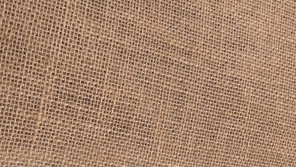 Natural burlap texture photo. Brown burlap jute canvas texture background. 