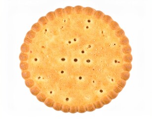 Crispy Round Biscuit with Textured Wavy Edges