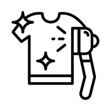 recommend clip art: Steam Cleaning Vector outline icon. Eps 10 file