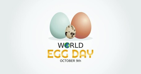 world egg day motion video, ideal for world egg day celebration