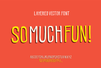Fun Font. Playful Handwritten Script Typeface with Cheerful and Artistic Vibe. Perfect for Lettering, Posters, Social Media, and Creative Projects. Vector Illustration.