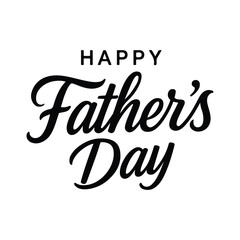 Happy Father's Day Calligraphy Lettering Vector