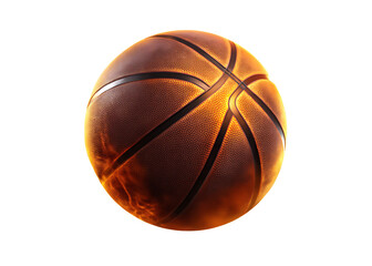 Obraz premium iery basketball isolated on white background PNG
