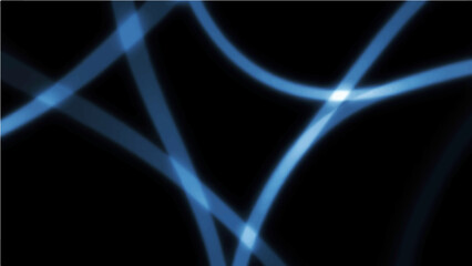 Obraz premium Abstract light lines on black background.