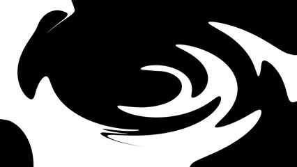 Black and White Swirl Abstract Background