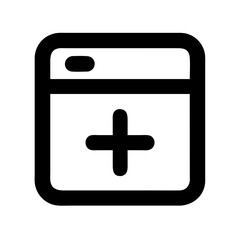 Abstract black square for overlaying images or presentations