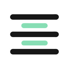 Obraz premium Modern navigation symbol or menu icon on White backdrop