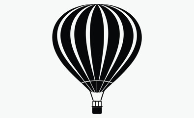 Naklejka premium Hot Air Balloon Silhouette