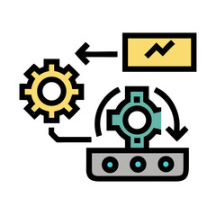 Abstract visualization of data processing and machine learning concepts