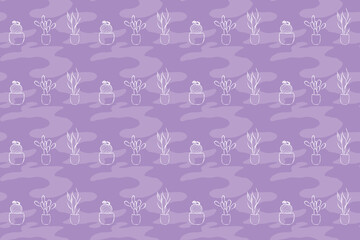 Cactus pattern summer, seamless vector pattern, cactus fabric pattern, natural style, suitable for various prints, scarves, clothing, cushions, packaging, water bottle pattern.