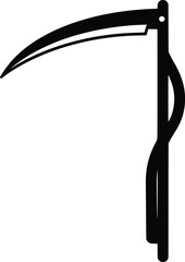 Scythe Vector Illustration A Classic Farm Tool Design