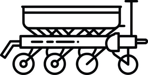 Space Exploration Vector Illustration of a Mars Rover