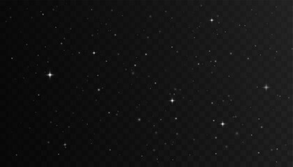 Glow light effect. Sparkling light or sparkling dust png. Vector illustration. Christmas flash, dust.