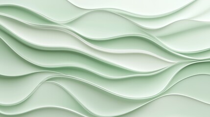 Obraz premium abstract, render, 3d, background, illustration Mint and Light Green Archway for Minimalistic Modern Presentation Design