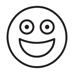 Fototapeta premium happy smiley face vector icon