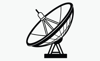 Satellite Dish Silhouette