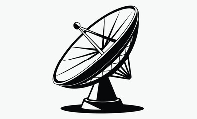 Satellite Dish Silhouette