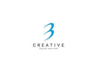 Fototapeta premium b modern letter logo