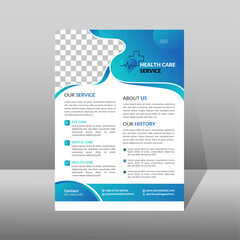 Obraz premium Medical Flyer Template Design