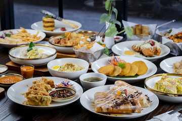 Traditional Indonesian Snack Selection – Popular Street Food and Local Delicacies