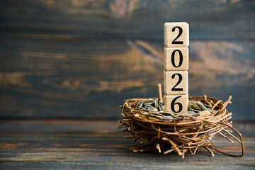 Year 2026 financial growth concept