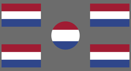 Vector flag of Netherland. Accurate dimensions and official colors. This file is suitable for digital editing and printing of any size.
