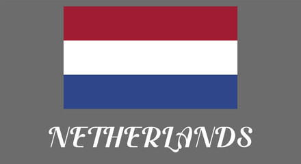 Vector flag of Netherland. Accurate dimensions and official colors. This file is suitable for digital editing and printing of any size.