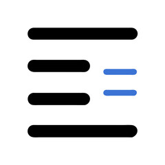 Obraz premium Two Blue Horizontal Lines on White Background, Geometric Design