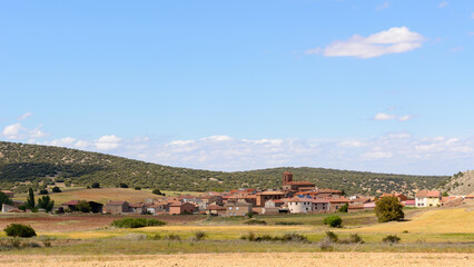 VISTA GENERAL DE LA POBLACIÓN DE VILLAR DEL SALZ. TERUEL. ESPAÑA